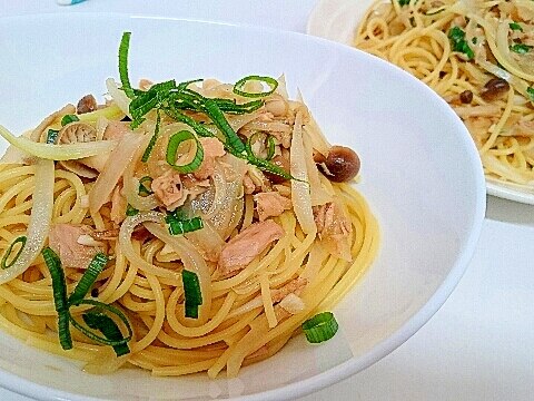 ツナとにんにくの和風パスタ